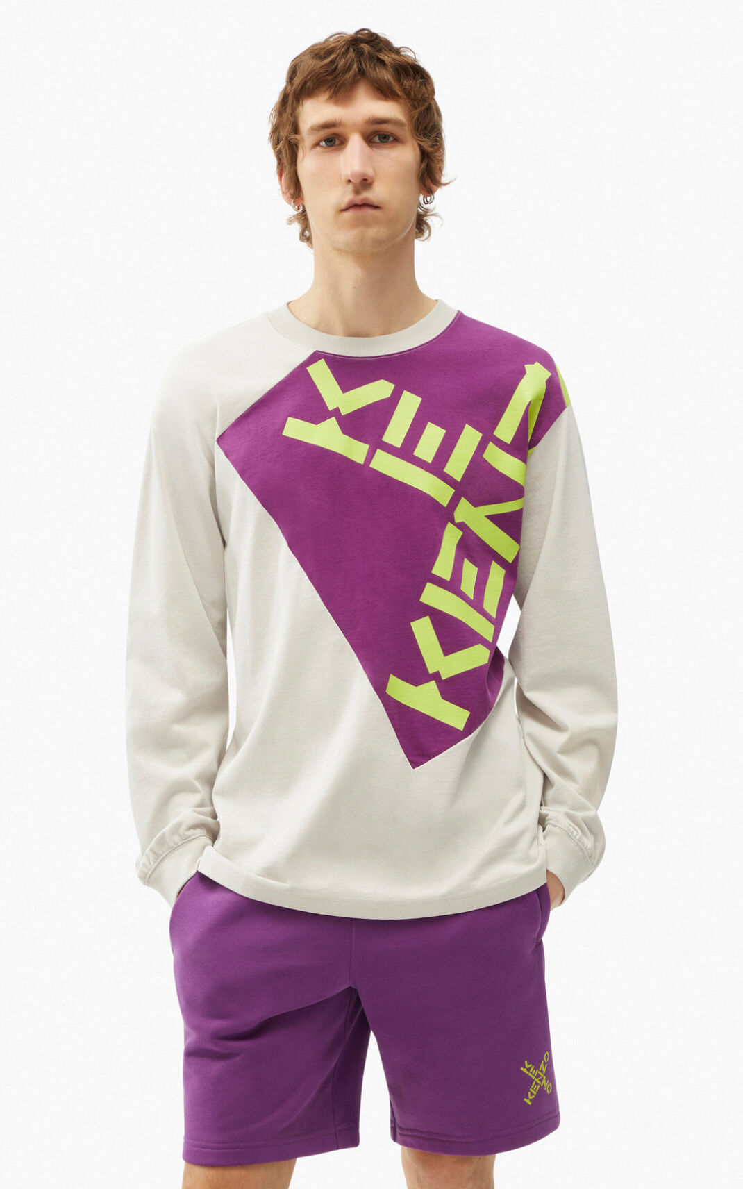 En Ucuz Kenzo Kenzo Sport Big X Kenzo Mor Erkek Ti ort